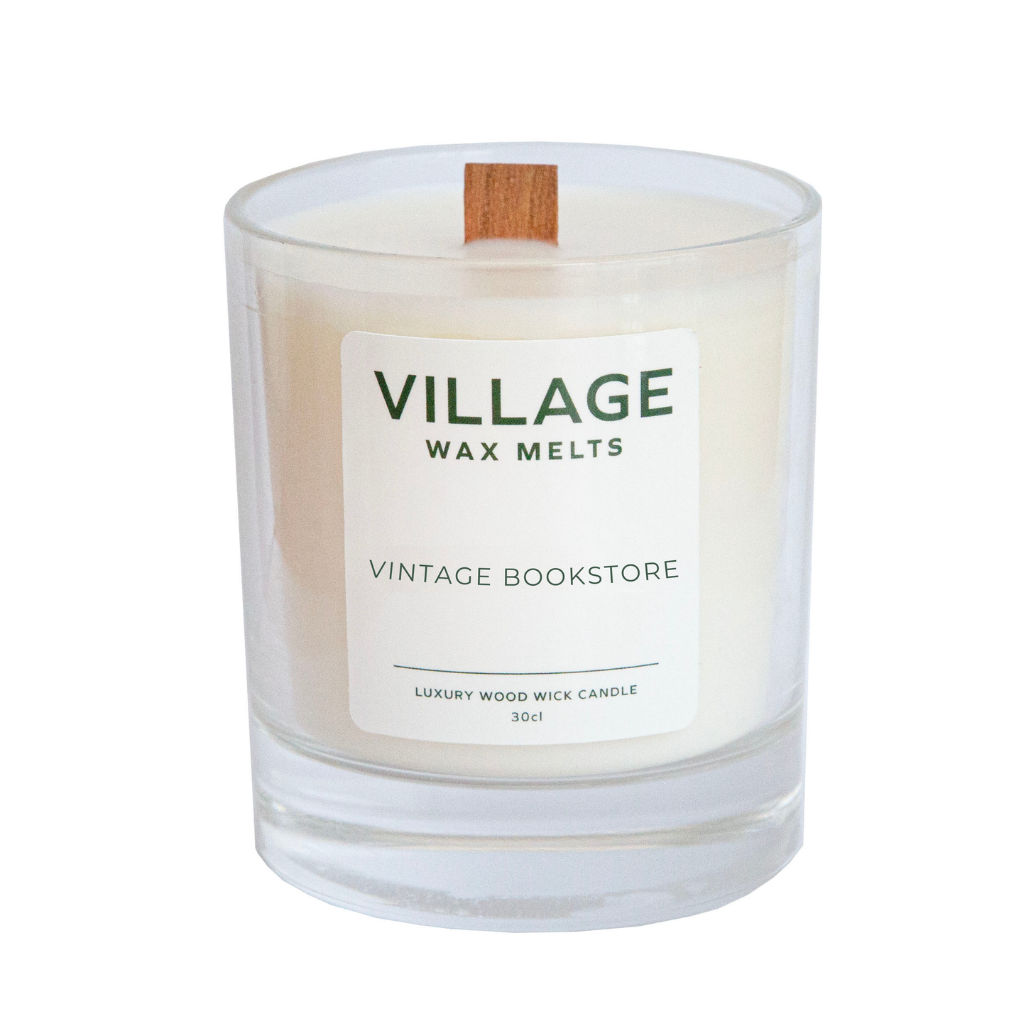 Vintage Bookstore Wood Wick Candle 30cl