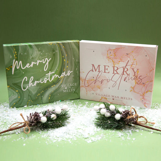Green Merry Christmas 12 Day Wax Melt Advent Calendar
