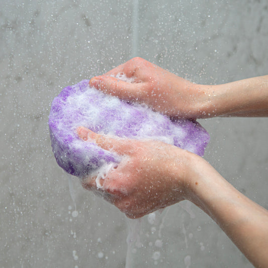 Lavender Essential Oil Exfoliating Soap Sponge