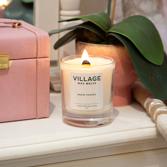 Snow Fairy Wood Wick Candle 30cl