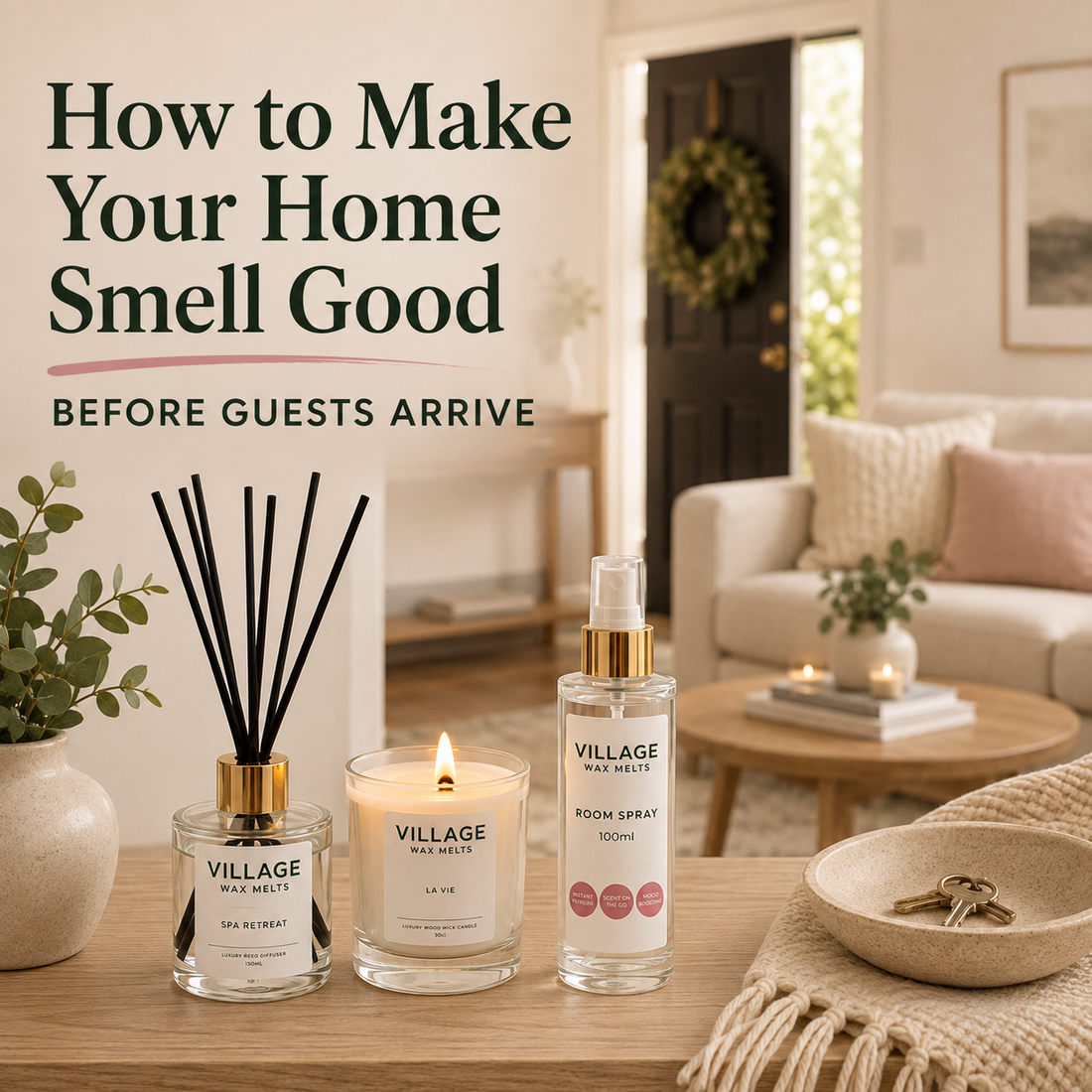 how to make your home smell good before guests arrive 