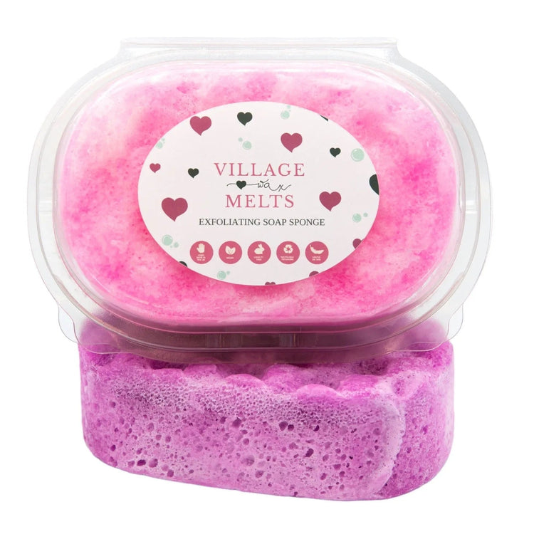 Exfoliating Soap Sponges For Her - Village Wax Melts