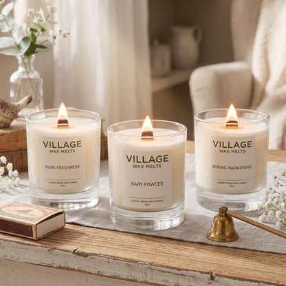 3 x Wood Wick Candle Gift Bundle (Any 3 Candles)