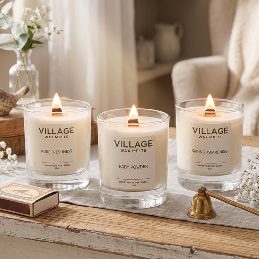 3 x Wood Wick Candle Gift Bundle (Any 3 Candles)
