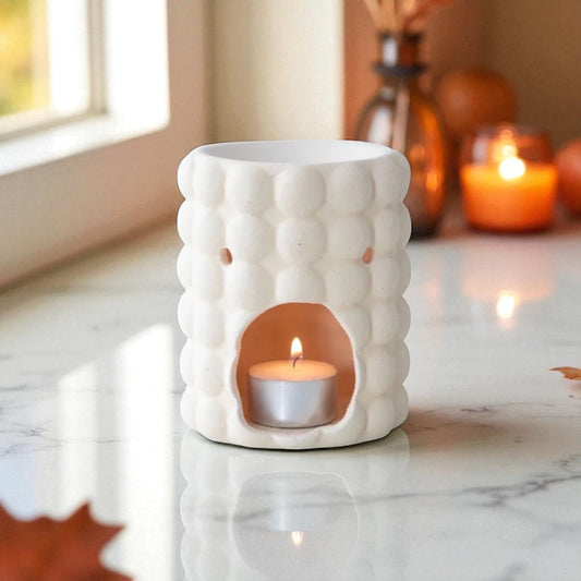 Bubble Cream Speckle Wax Melt Oil Burner
