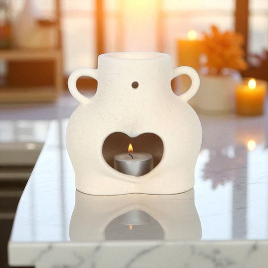 Bum Wax Burner Cream Textured Speckle