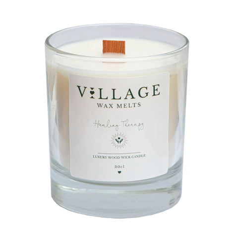 Healing Therapy Wood Wick Candle 30cl