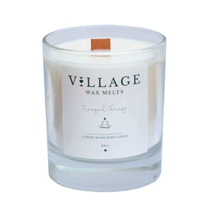 Tranquil Therapy Wood Wick Candle 30cl