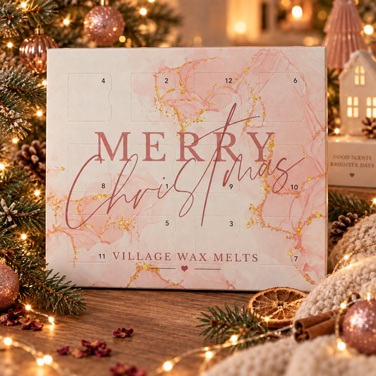 Pink Merry Christmas 12 Day Wax Melt Advent Calendar