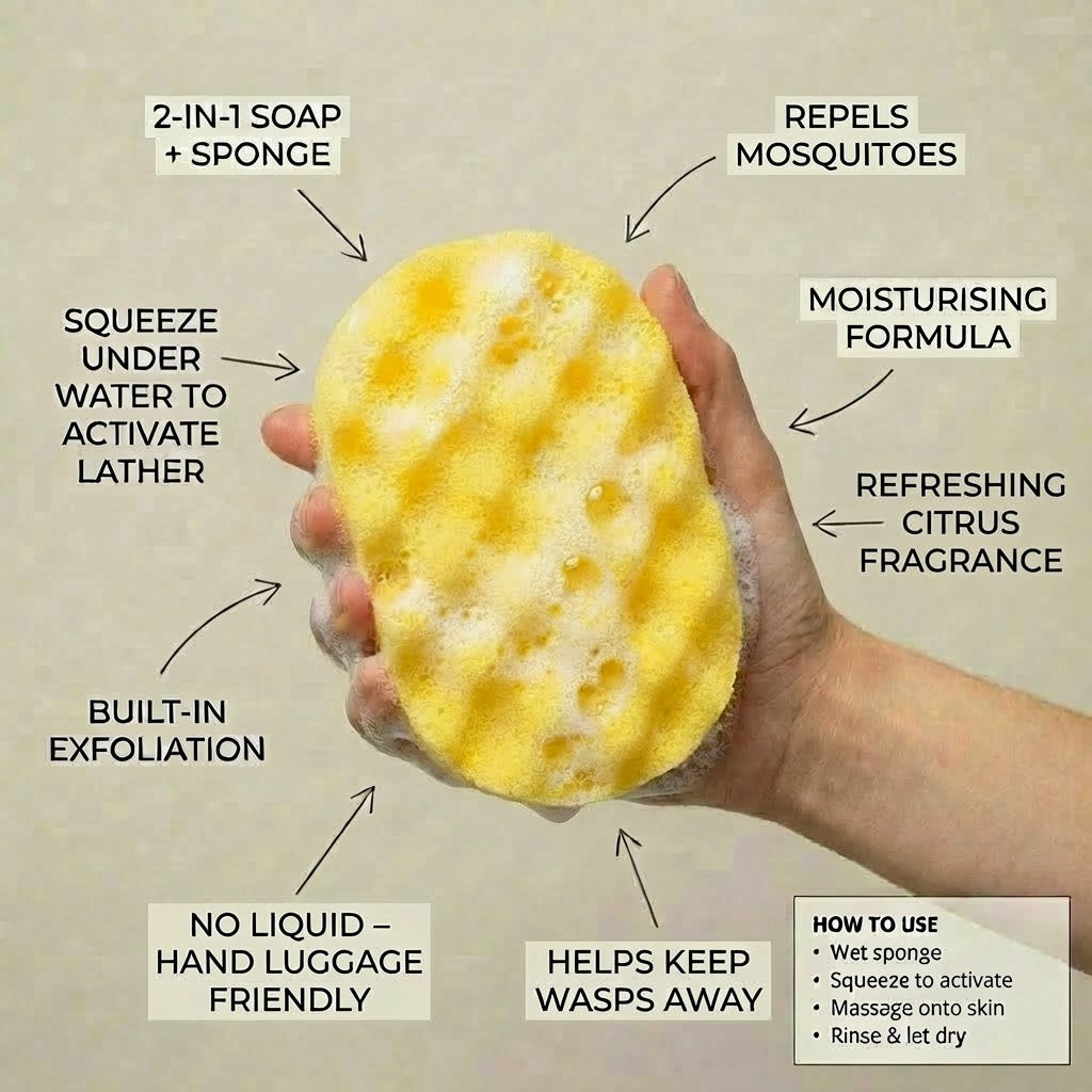 Citronella Essential Oil Exfoliating Soap Sponge