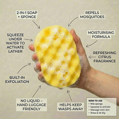 Citronella Essential Oil Exfoliating Soap Sponge