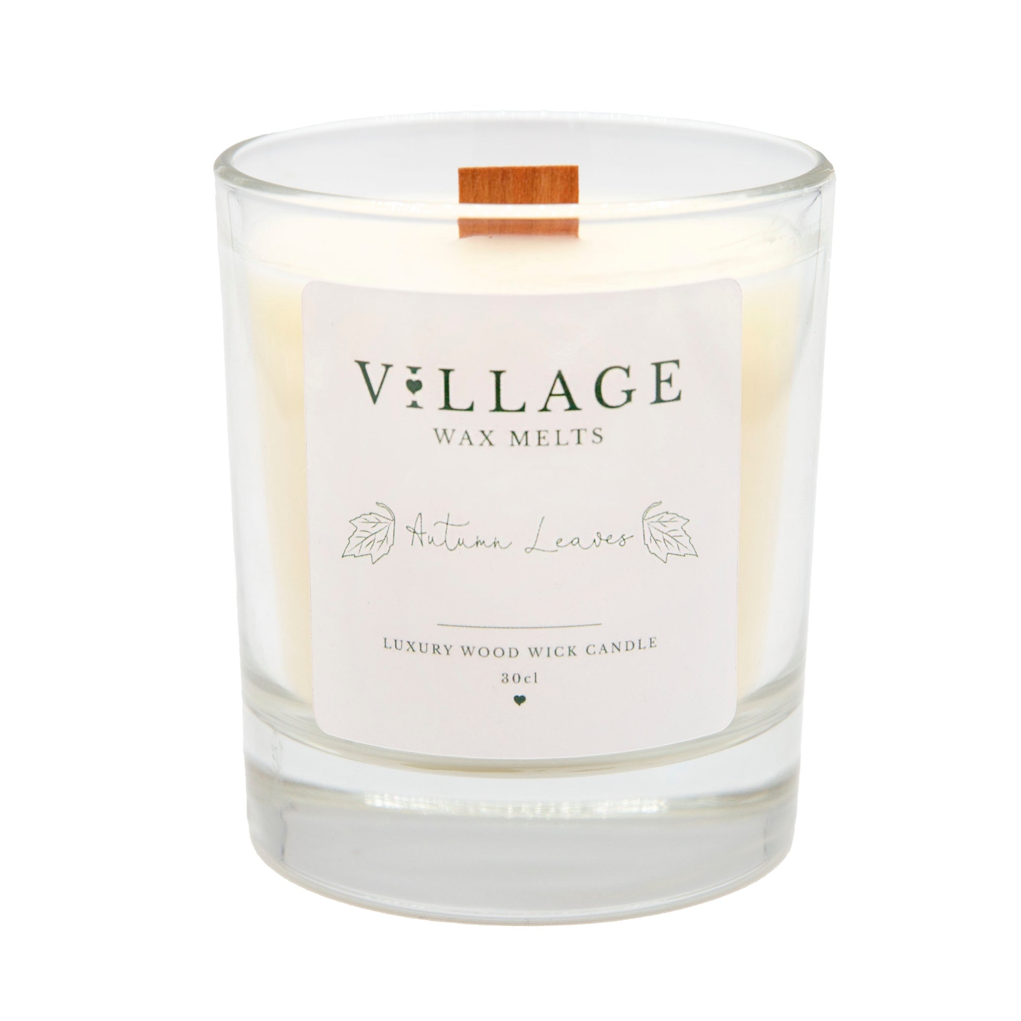 Autumn Leaves Wood Wick Candle 30cl