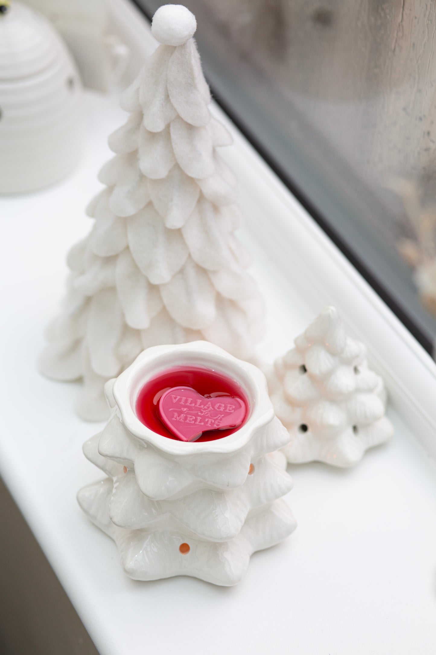 White Christmas Tree Wax Burner