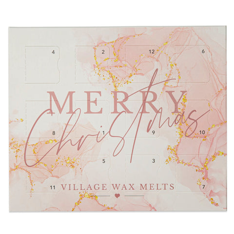 Pink Merry Christmas 12 Day Wax Melt Advent Calendar