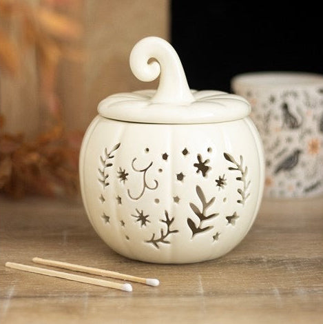 Cream Folk Pumpkin Wax Burner
