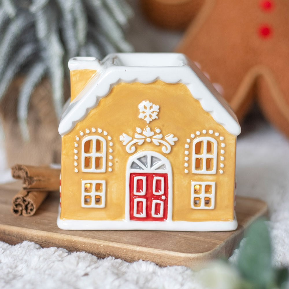 Candy Cane Gingerbread House Wax Burner