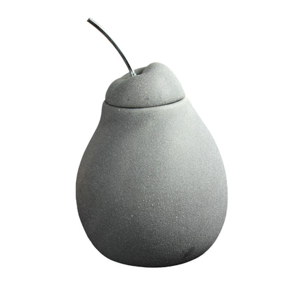 Grey Textured Pear Wax Melt Burner