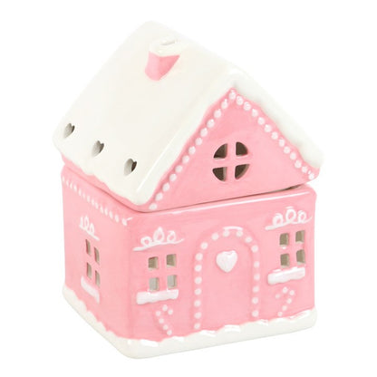 Pink Gingerbread House Wax Burner