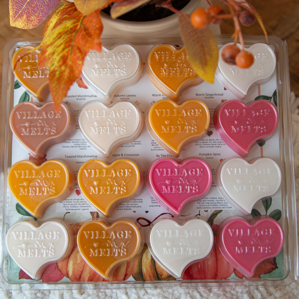 Pumpkin Wax Burner & Autumn Scents Sample Box Bundle