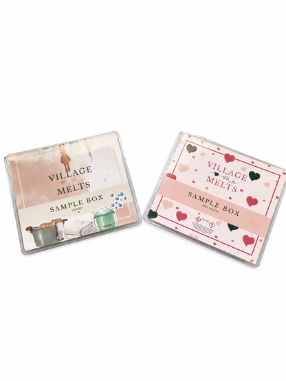 Wax Melt Sample Box Set (Best Sellers & Laundry Wax Melt Sample Boxes) + Free Wax Burner