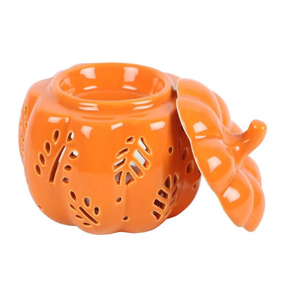 Autumn Leaves Pumpkin Wax Melt Burner Orange - Village Wax Melts