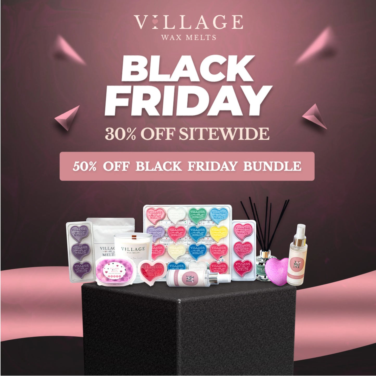 Black Friday Mystery Bundle - £80+ Value for Just £40! - Village Wax Melts