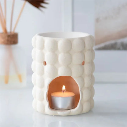 Bubble Cream Speckle Wax Melt Oil Burner - Village Wax Melts