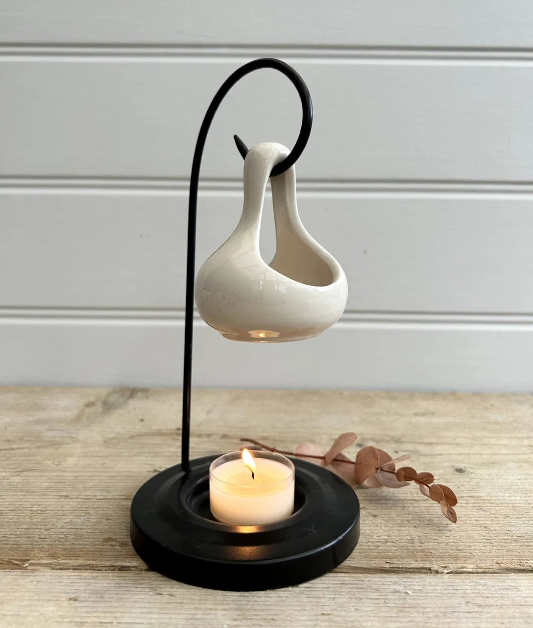 Cream Hanging Teardrop Wax Melt Burner - Village Wax Melts