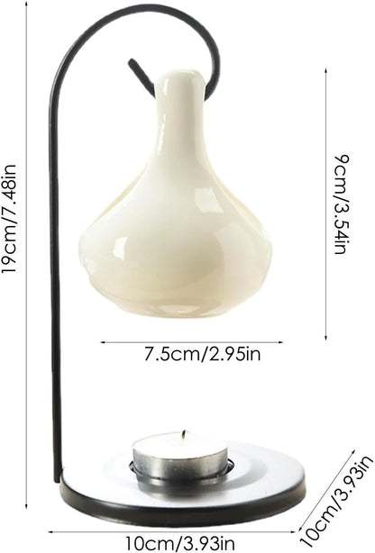 Cream Hanging Teardrop Wax Melt Burner - Village Wax Melts