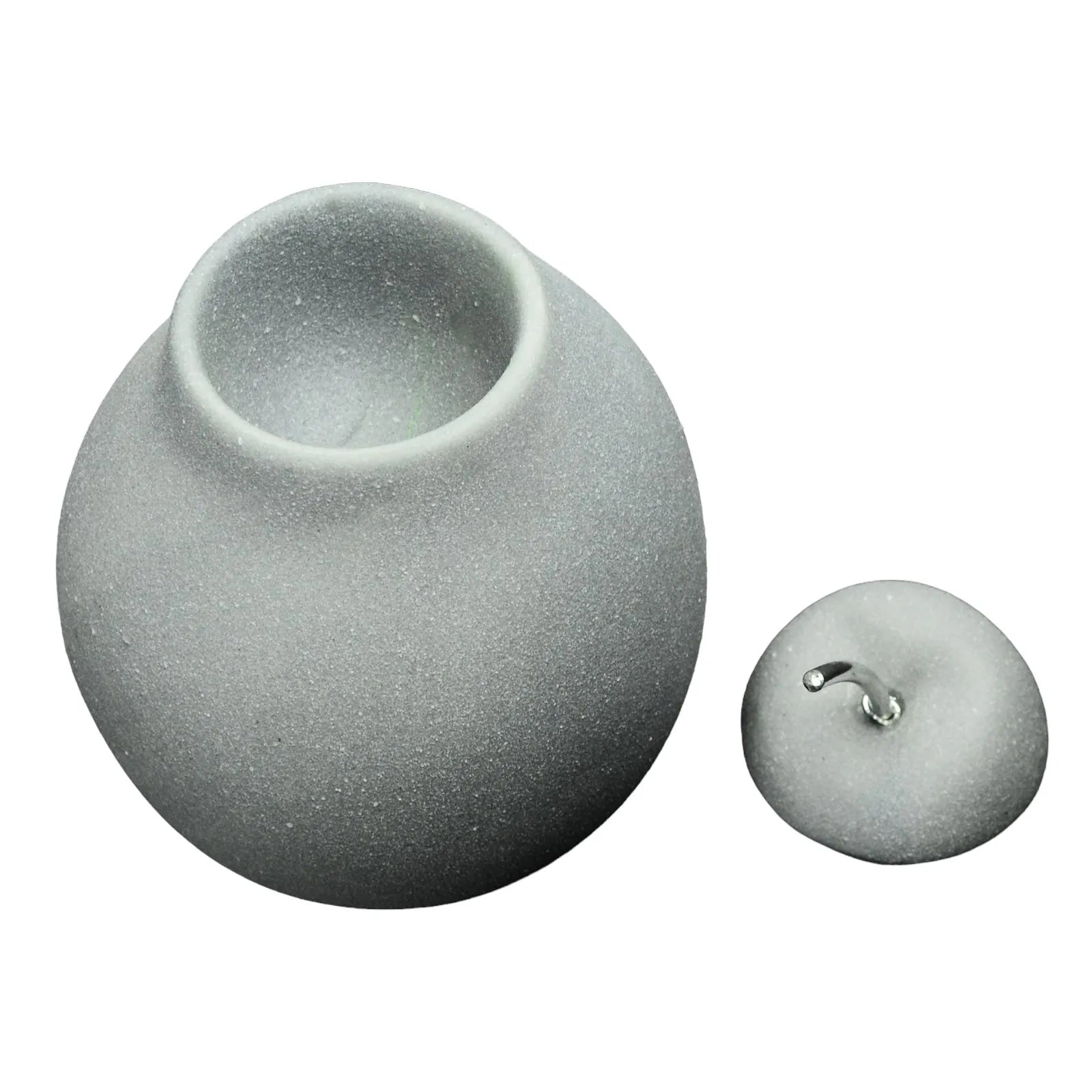 Grey Textured Pear Wax Melt Burner - Village Wax Melts