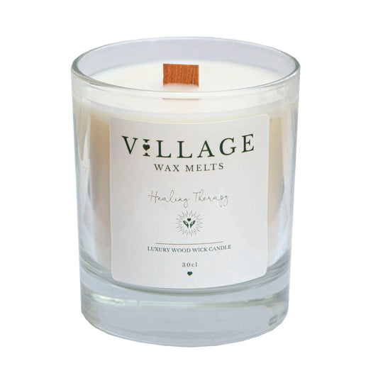 Healing Therapy Wood Wick Candle 30cl - Village Wax Melts