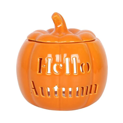 Hello Autumn Pumpkin Wax Burner - Village Wax Melts