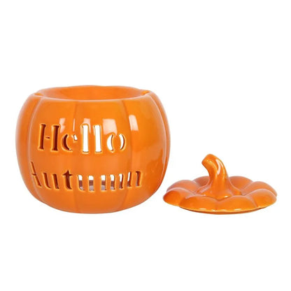 Hello Autumn Pumpkin Wax Burner - Village Wax Melts