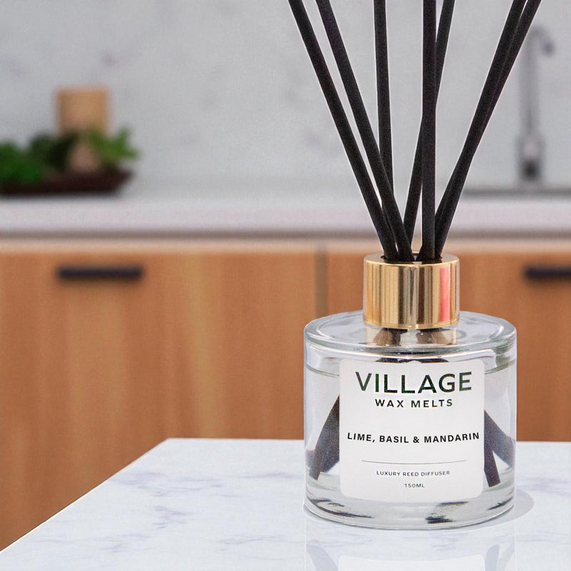 Lime Basil & Mandarin Reed Diffuser 150ml with 7 Reed Sticks