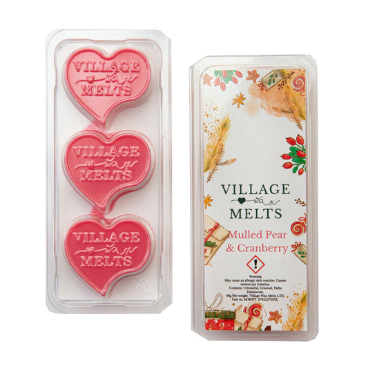 Mulled Pear & Cranberry Wax Melts - Village Wax Melts