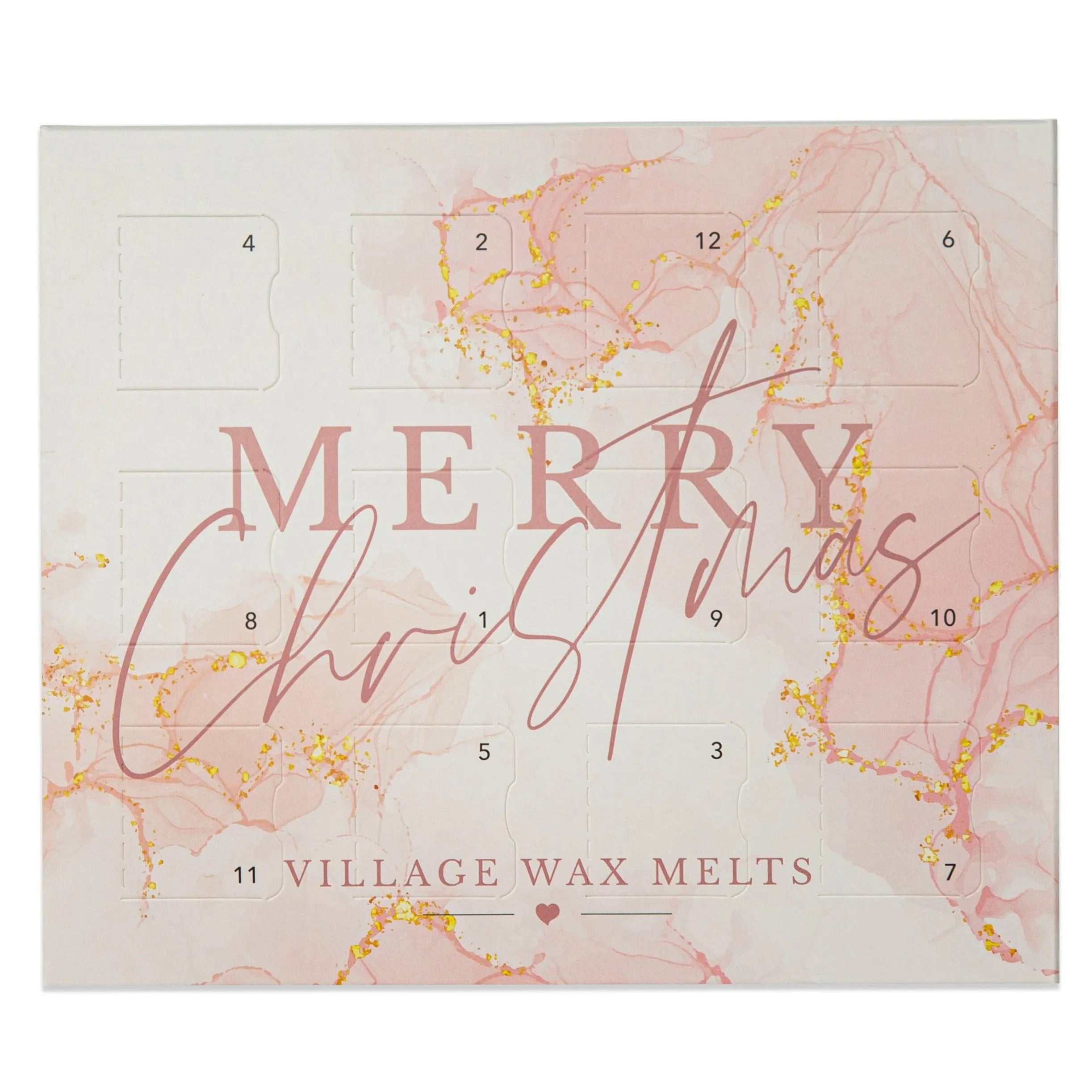 Pink Merry Christmas 12 Day Wax Melt Advent Calendar – Village Wax Melts