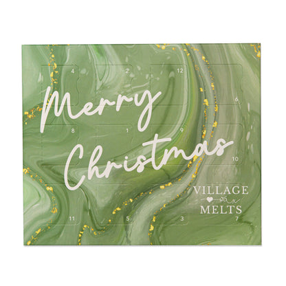 Green Merry Christmas 12 Day Wax Melt Advent Calendar