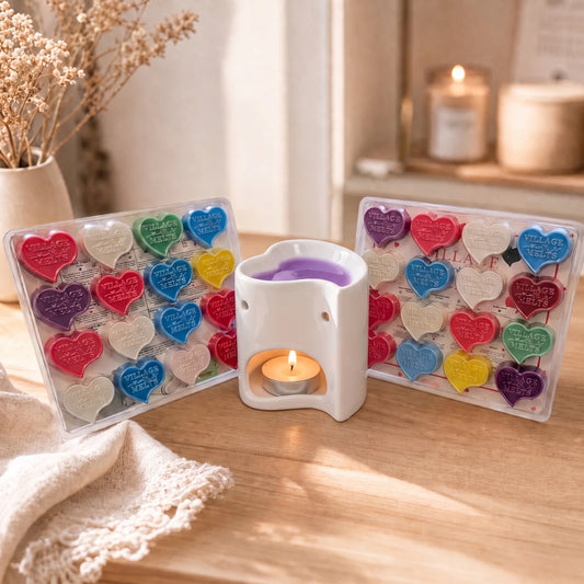 Wax Melt Sample Box Set (Best Sellers & Laundry Wax Melt Sample Boxes) + Free Wax Burner