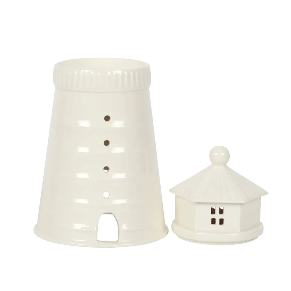 White Lighthouse Wax Melt Burner - Village Wax Melts