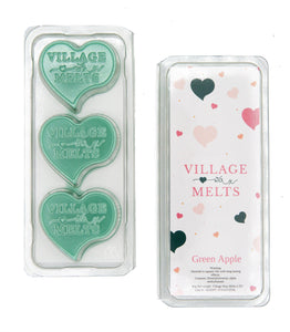 3x Green Apple Wax Melts - Village Wax Melts