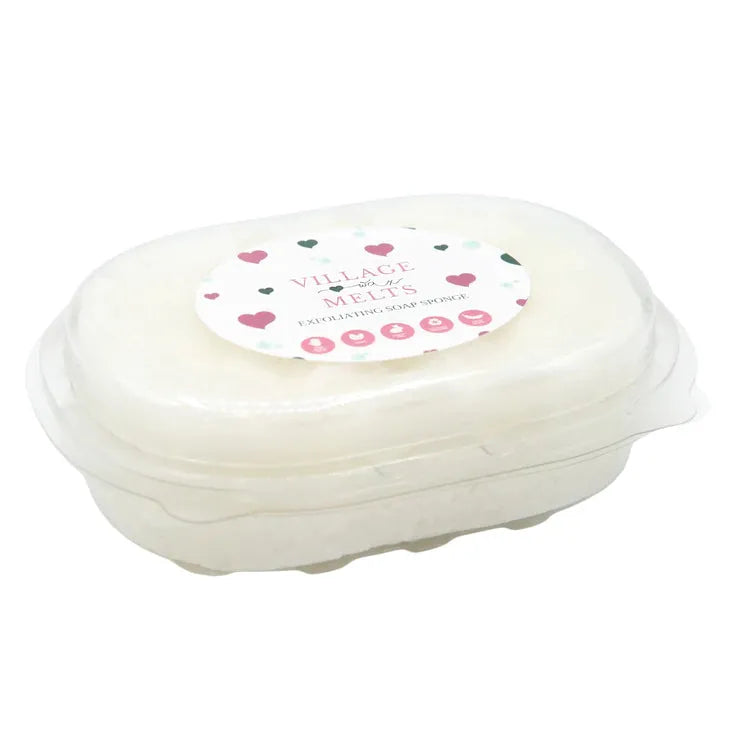 Baby Powder Exfoliating Soap Sponge - Village Wax Melts