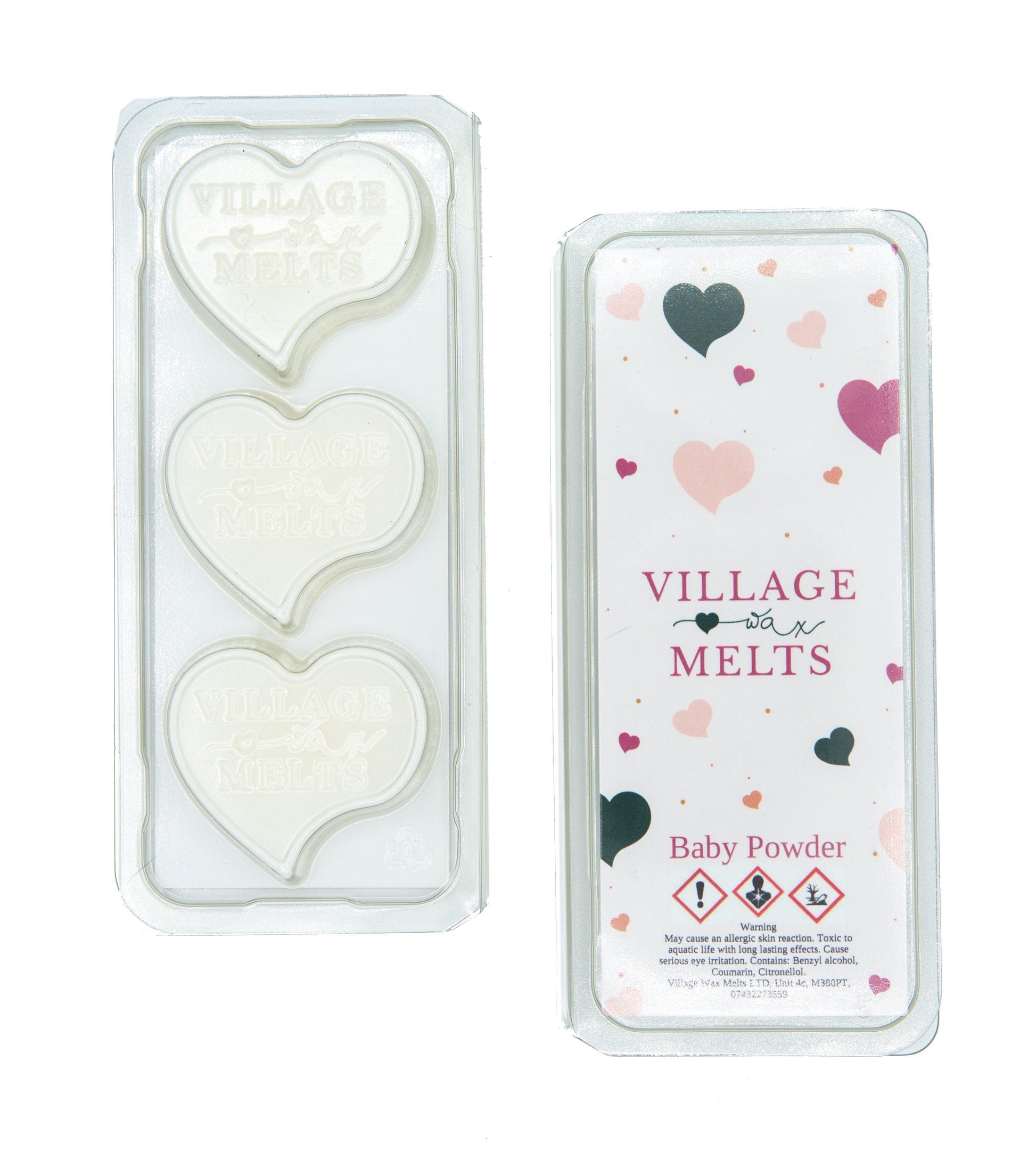 3x Baby Powder Wax Melts - Village Wax Melts