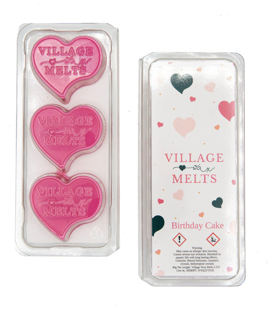 3x Birthday Cake Wax Melts - Village Wax Melts