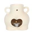 Cream Textured Speckle Bum Wax Burner - Village Wax Melts