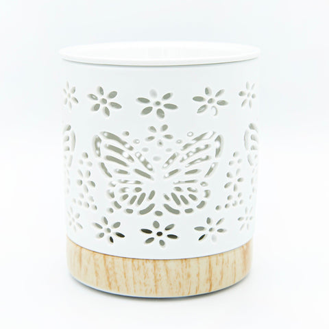 Ceramic Wax Melt / Oil Burner, Handmade and Available in Grey, Black or  White Medium Rounded Wax Warmer 