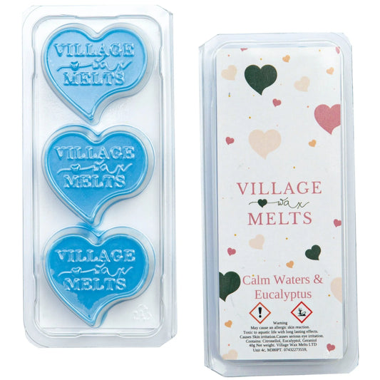 Calm Waters & Eucalyptus Wax Melts - Village Wax Melts