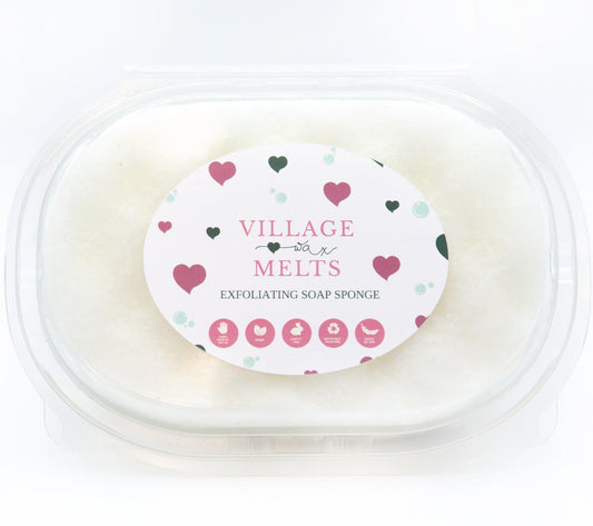 Coconut Exfoliating Soap Sponge - Village Wax Melts