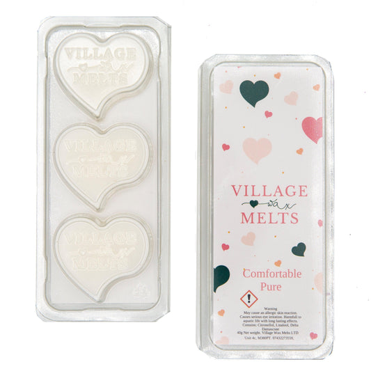 3x Comfortable Pure Wax Melts - Village Wax Melts