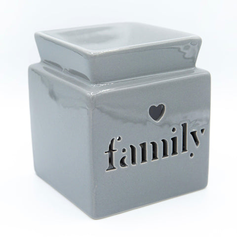 Family Cut Out Wax Melt Warmer (Grey) - Village Wax Melts
