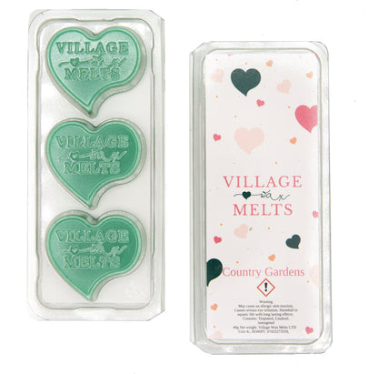 3x Flozora Country Gardens Wax Melts - Village Wax Melts